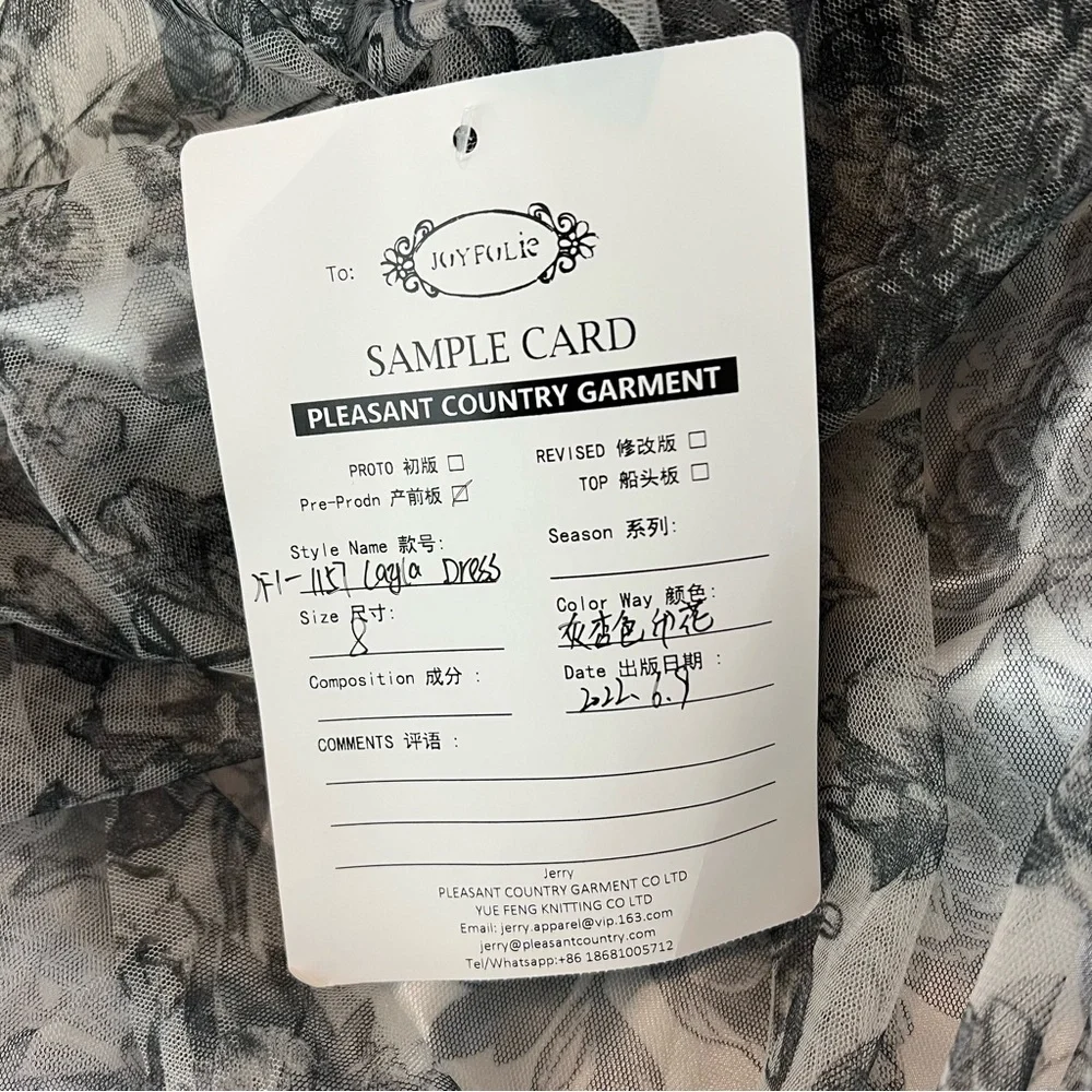 Joyfolie | Prairie Cottagecore Fairy Floral Layla Dress Grey Silver | 8 - Picture 10 of 11